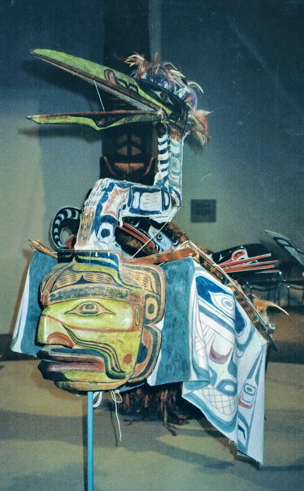 Charlie James, Kwakiutl Artist. Crane Mask