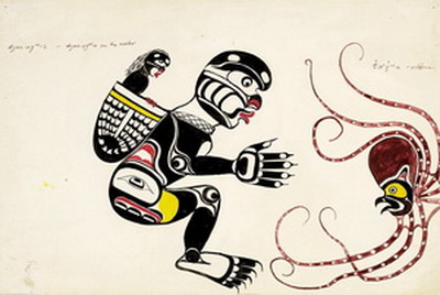 Chief Henry Speck, Kwakiutl. Dzonokwa Undersea