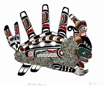 Chief Henry Speck, Kwakiutl. Sea Monster Mask